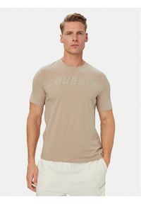Guess T-Shirt Z6YI26 K5090 Beżowy Regular Fit. Kolor: beżowy. Materiał: bawełna #1