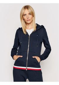 TOMMY HILFIGER - Tommy Hilfiger Bluza Heritage WW0WW24971 Granatowy Regular Fit. Kolor: niebieski. Materiał: bawełna #1