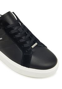 Calvin Klein Sneakersy Classic Cupsole Laceup Tape Lth YM0YM01430 Czarny. Kolor: czarny. Materiał: skóra #5