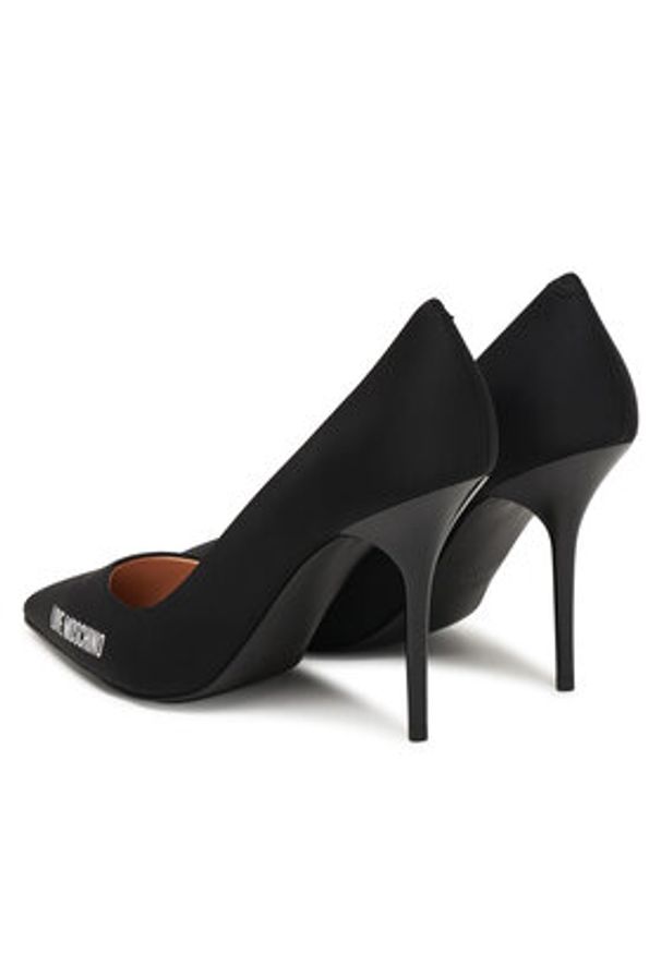 Love Moschino - LOVE MOSCHINO Szpilki JA10299G0OIM0000 Czarny. Kolor: czarny. Materiał: materiał. Obcas: na szpilce