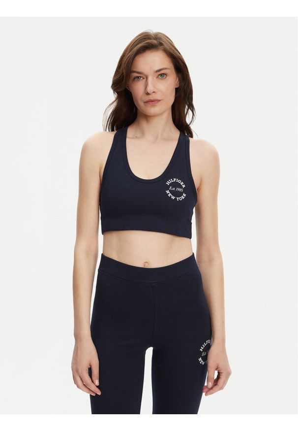 TOMMY HILFIGER - Tommy Hilfiger Biustonosz top UW0UW05891 Granatowy. Kolor: niebieski. Materiał: bawełna