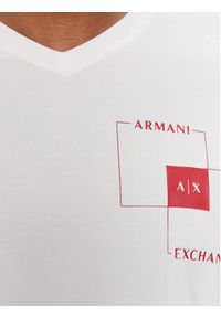 Armani Exchange T-Shirt 3DZTHP ZJE6Z 1116 Biały Regular Fit. Kolor: biały. Materiał: bawełna #4