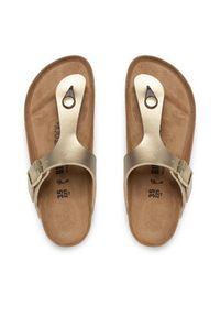 Birkenstock Japonki Gizeh Bs 1016109 Złoty. Kolor: złoty. Materiał: skóra