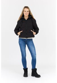 Invicta - INVICTA Czarna puchowa kurtka damska Isidore z kapturem, Rozmiar L. Typ kołnierza: kaptur. Kolor: czarny. Materiał: puch #6