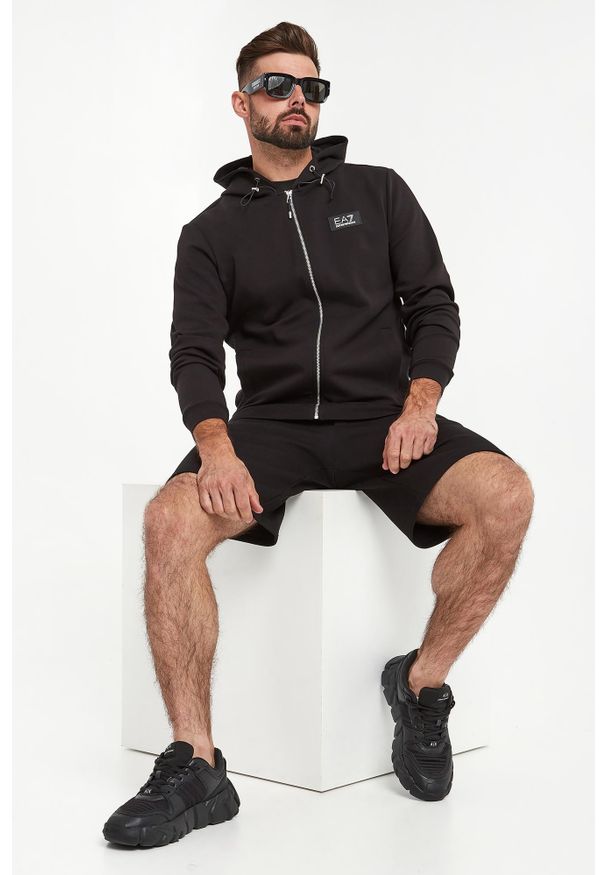 EA7 Emporio Armani - Bluza męska z kapturem EA7 EMPORIO ARMANI. Typ kołnierza: kaptur