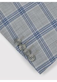 Pako Lorente - PAKO LORENTE – Szara marynarka garniturowa w niebiesko-białą kratę. Kolor: szary, biały, niebieski, wielokolorowy. Materiał: wiskoza. Sezon: wiosna, lato #6