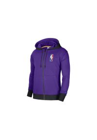 Nike - Bluza męska nike nba los angeles lakers fleece full-zip courtside field purple. Kolor: fioletowy. Sport: bieganie