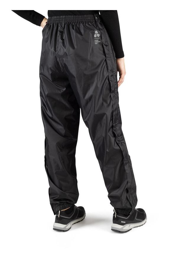 Spodnie wodoodporne damskie z rozpinaną nogawką Viking Rainier. Kolor: czarny. Sezon: lato. Sport: turystyka piesza