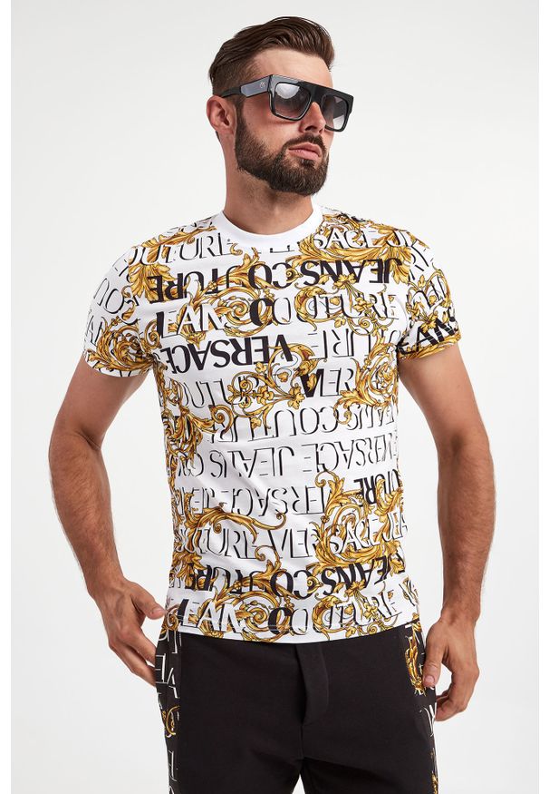 Versace Jeans Couture - T-shirt VERSACE JEANS COUTURE. Wzór: napisy