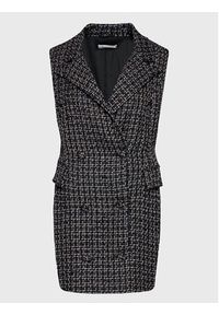 Glamorous Sukienka dzianinowa CK6798 Czarny Regular Fit. Kolor: czarny. Materiał: syntetyk #7