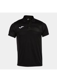 Koszulka polo dla dzieci Joma Montreal. Typ kołnierza: polo. Kolor: czarny. Materiał: mesh. Sport: tenis