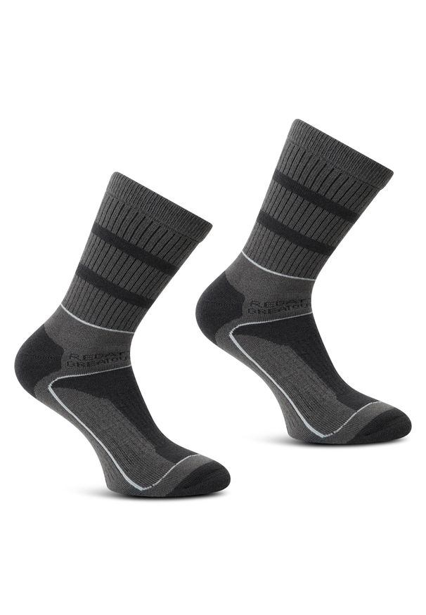 Regatta - Skarpety męskie Samaris 3Season 2-pak. Kolor: szary. Materiał: włókno. Sport: turystyka piesza