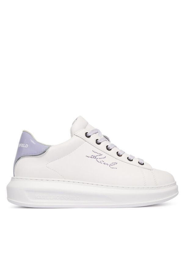 Karl Lagerfeld - KARL LAGERFELD Sneakersy Kapri KL62518 Biały. Kolor: biały. Materiał: skóra