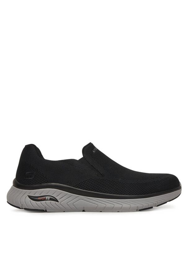 skechers - Skechers Sneakersy Arch Fit Crosser Slip-On Sports 205345/BLK Czarny. Zapięcie: bez zapięcia. Kolor: czarny. Materiał: materiał
