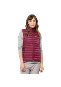 Kurtka uniwersalna damska Jack Wolfskin Pack-go Down Vest. Kolor: czerwony. Materiał: syntetyk. Długość rękawa: bez rękawów