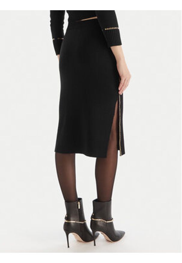 SIMONA CORSELLINI - Simona Corsellini Spódnica ołówkowa A25CPGOE0101 Czarny Slim Fit. Kolor: czarny. Materiał: wiskoza