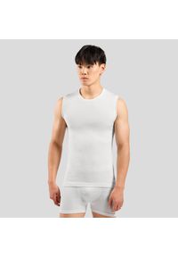 Koszulka tech. męska Odlo BL TOP crew neck singlet PERFORMANCE LIG. Kolor: biały