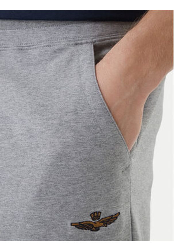 Aeronautica Militare Dres 261TF0108UF00674 Szary Regular Fit. Kolor: szary. Materiał: bawełna