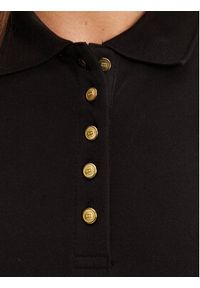 TOMMY HILFIGER - Tommy Hilfiger Polo Gold Button WW0WW45768 Czarny Slim Fit. Typ kołnierza: polo. Kolor: czarny. Materiał: bawełna #4