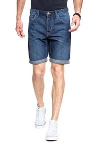 Lee - SPODENKI LEE 5 POCKET SHORT CLEAN MOAB L73EJLKU 112120437. Materiał: jeans. Wzór: aplikacja #4