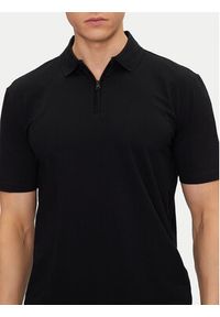 Hugo - HUGO Polo Dekok233 50543368 Czarny Regular Fit. Typ kołnierza: polo. Kolor: czarny. Materiał: bawełna #4