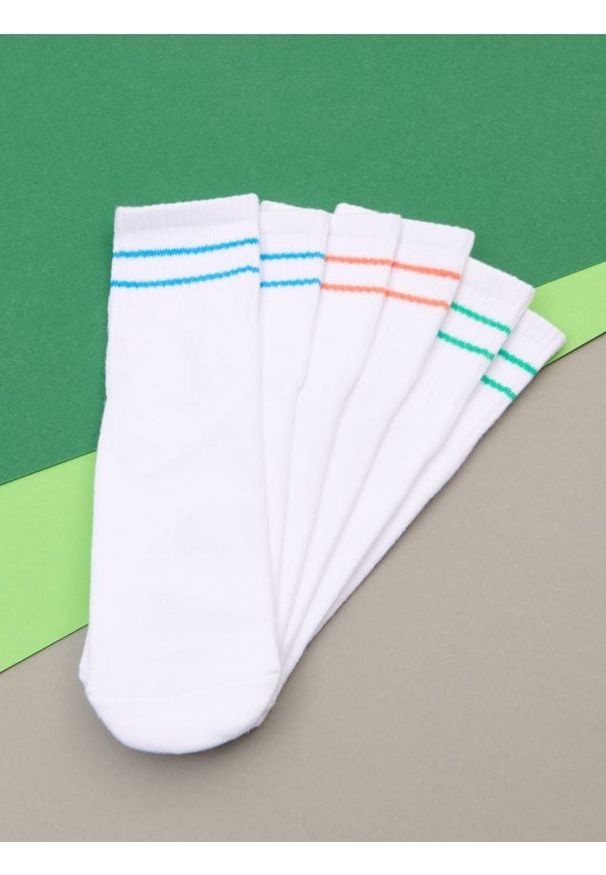 Sinsay - Skarpetki 3 pack - wielobarwny