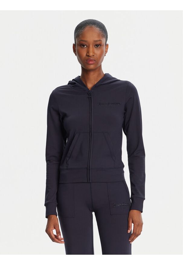 Juicy Couture Bluza Active JCSAS125401 Granatowy Slim Fit. Kolor: niebieski. Materiał: syntetyk