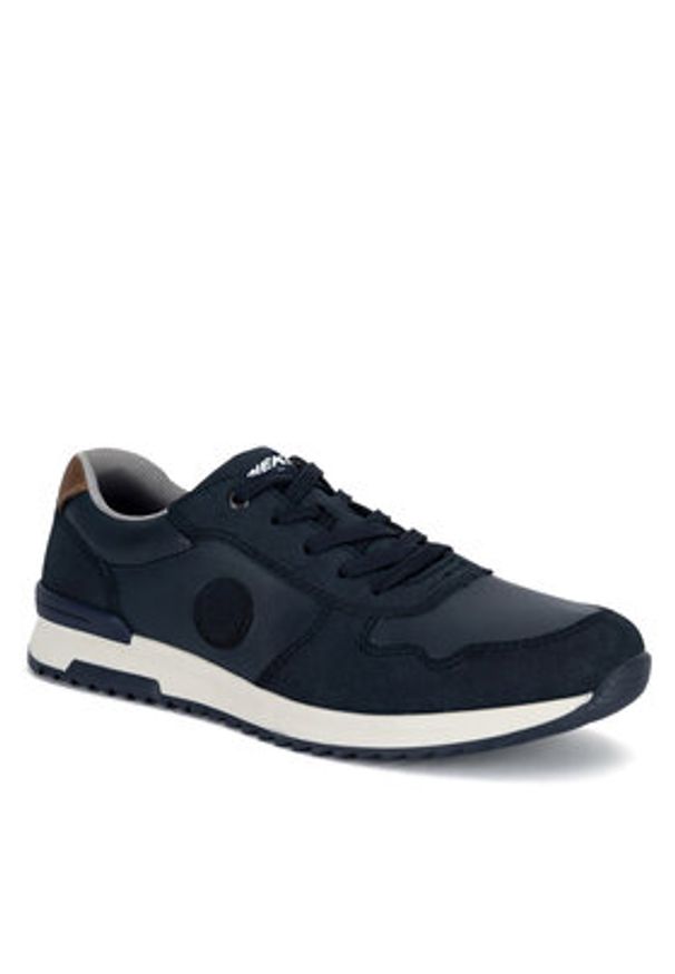 Rieker Sneakersy 16113-14 Niebieski. Kolor: niebieski. Materiał: skóra
