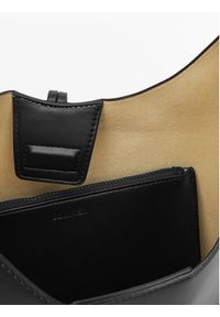 Calvin Klein Jeans Torebka Stone Lock Slouchy Small Shoulde LV04K3176G Czarny. Kolor: czarny. Materiał: skórzane