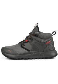 Buty do chodzenia męskie Puma Pacer Future TR Mid. Wysokość cholewki: za kostkę. Zapięcie: sznurówki. Kolor: szary. Materiał: guma, materiał, tkanina, syntetyk. Szerokość cholewki: normalna. Sport: turystyka piesza