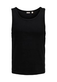 Only & Sons Tank top Tanner 22030217 Czarny Regular Fit. Kolor: czarny. Materiał: bawełna #9