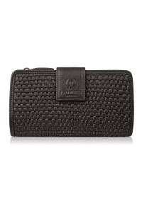 PAOLO PERUZZI - Duży portfel damski ciemnobrązowy handmade z ochroną RFID Paolo Peruzzi AY-08-BR. Kolor: brązowy. Materiał: skóra #1