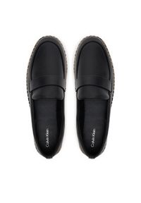 Calvin Klein Espadryle Espadrille W/Ck Hw - Lth HW0HW02390 Czarny. Kolor: czarny. Materiał: skóra #4