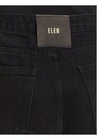 Eleh Szorty jeansowe EL027 Czarny Regular Fit. Kolor: czarny. Materiał: bawełna #4