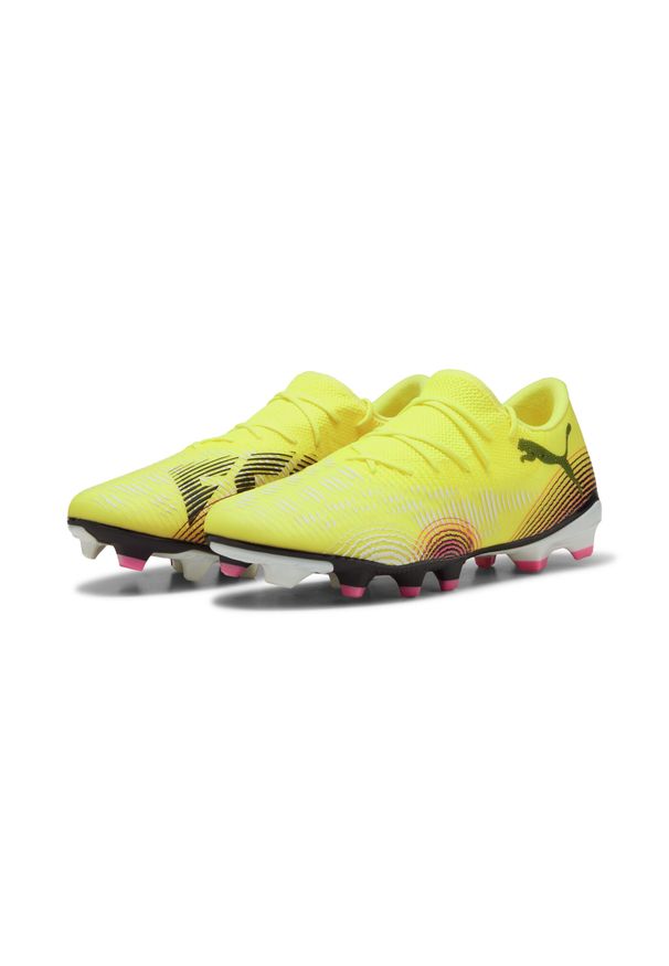 Puma - Buty piłkarskie FUTURE 8 MATCH FG/AG niskie PUMA. Kolor: wielokolorowy, żółty, różowy, czarny. Sport: piłka nożna