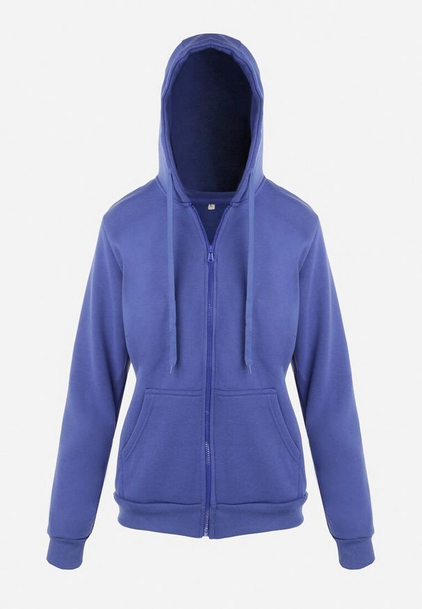 Born2be - Ciemnoniebieska Bluza z Kapturem Sithi. Okazja: na co dzień. Typ kołnierza: kaptur. Kolor: niebieski. Materiał: tkanina. Długość rękawa: długi rękaw. Długość: długie. Wzór: gładki, jednolity. Styl: sportowy, klasyczny, casual