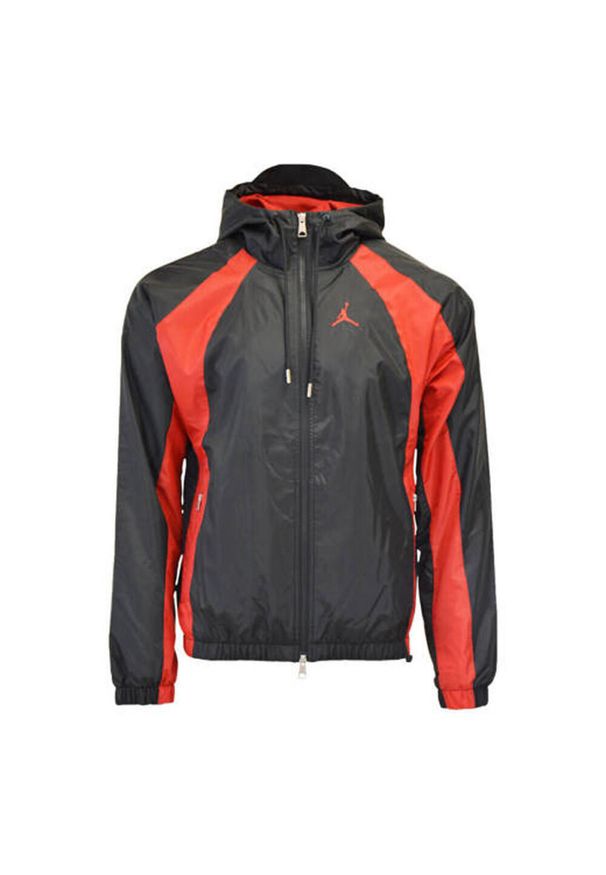 Kurtka uniwersalna męska Nike Air Jordan Essentials Woven. Kolor: czerwony, wielokolorowy, czarny. Materiał: syntetyk