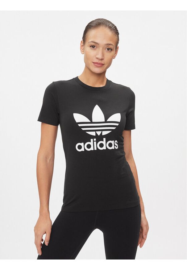 Adidas - adidas T-Shirt adicolor Classics Trefoil GN2896 Czarny Standard Fit. Kolor: czarny. Materiał: bawełna