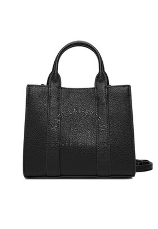 Karl Lagerfeld - KARL LAGERFELD Torebka A4W30266 Czarny. Kolor: czarny. Materiał: skórzane