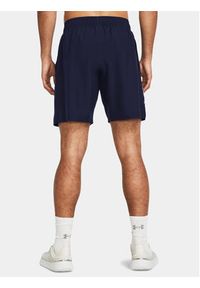 Under Armour Szorty sportowe Ua Woven Wdmk Shorts 1383356-410 Granatowy Loose Fit. Kolor: niebieski. Materiał: syntetyk. Styl: sportowy #3