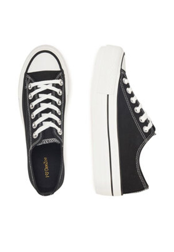 DeeZee Trampki SH-066 Czarny. Kolor: czarny. Materiał: materiał