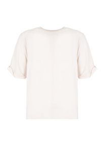 Xagon Man T-Shirt "Over" | P2308 2V6 3000 | Mężczyzna | Kremowy. Kolor: kremowy. Materiał: len, wiskoza. Długość rękawa: krótki rękaw