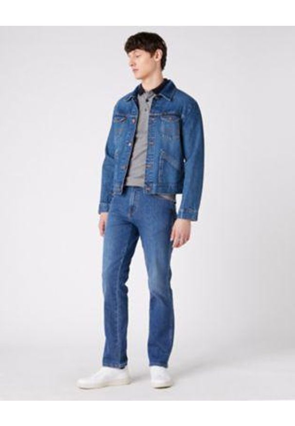 Wrangler - WRANGLER LS REFINED POLO MĘSKA KOSZULKA BLACK W7F9KH100 112131817. Typ kołnierza: polo