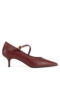 Gino Rossi - GINO ROSSI Czółenka LILIAN-526-1 Bordowy. Kolor: czerwony. Materiał: skóra #1