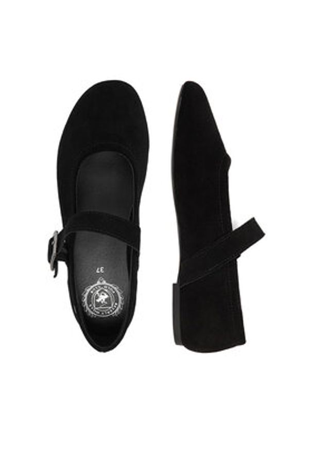 Beverly Hills Polo Club Baleriny EO-CC2534-1 Czarny. Kolor: czarny. Materiał: skóra, zamsz