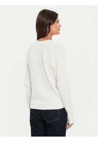 TOMMY HILFIGER - Tommy Hilfiger Sweter WW0WW43093 Écru Regular Fit. Materiał: bawełna