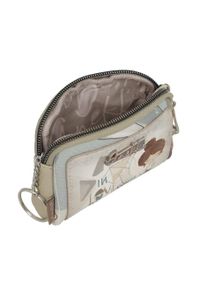 Portfel damski Anekke, etui na klucze z ozdobnym nadrukiem i metalowym logo zapinane na suwak kompaktowe i poręczne idealne do torebki lub plecaka, m. Wzór: nadruk #3