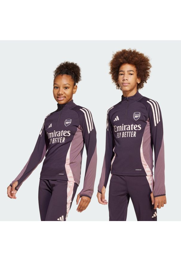 Adidas - Bluza Arsenal Tiro 24 Training. Kolor: czarny, niebieski, wielokolorowy. Materiał: dresówka, materiał. Sport: fitness, piłka nożna