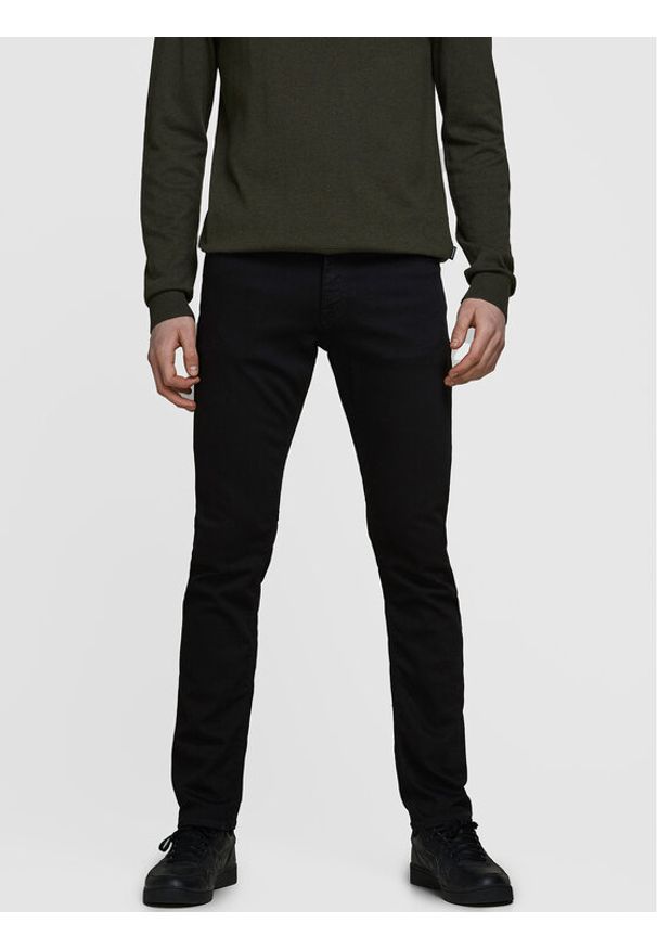Jack & Jones - Jack&Jones Jeansy Glenn Felix 12113450 Czarny Slim Fit. Kolor: czarny