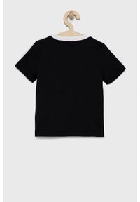 adidas Performance T-shirt bawełniany dziecięcy GK7248 kolor czarny. Okazja: na co dzień. Kolor: czarny. Materiał: bawełna. Wzór: nadruk. Styl: casual #3